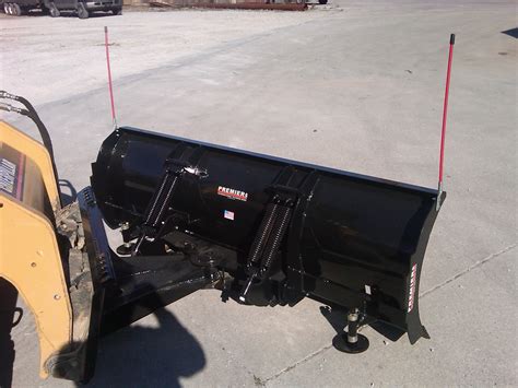 heavy duty skid steer snow plow|best skid steer snow pusher.